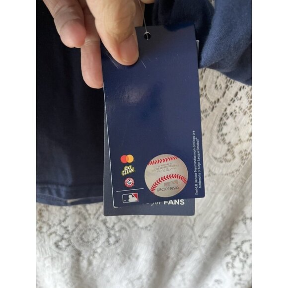 Cleveland Baseball Mens Long Sleeve T-Shirt Blue MLB Size Small - Picture 4 of 5